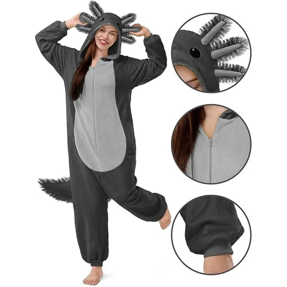 Spooktacular Creations Halloween Axolotl Costume Adult Medium Gray 21458 NEW